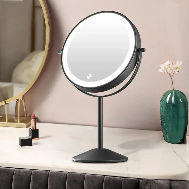 Malsky Round LED Makeup Mirror